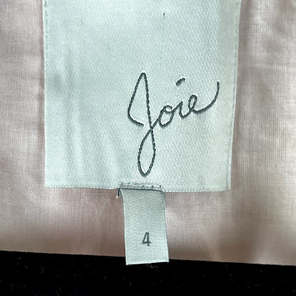 Joie Kishina Linen Blazer Womens 4 Pink Floral Tropical Hawaiian Career Office - Picture 6 of 14